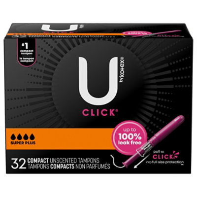 U by Kotex Click Super Plus Tampons - 32 Count - Image 4