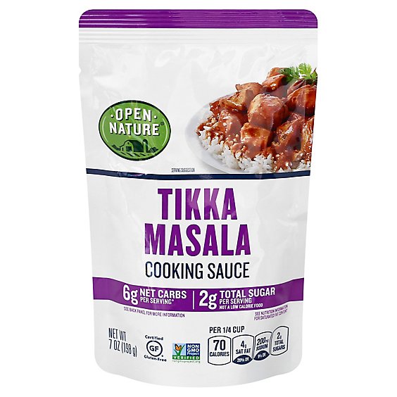 Open Nature Sauce Cooking Tikka Masala - 7 OZ
