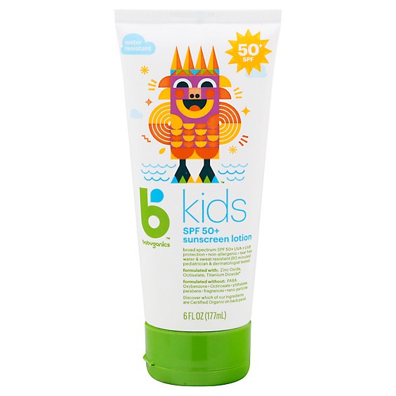 babyganics Bkids 50spf Sunscreen Lotion - 6 Fl. Oz.