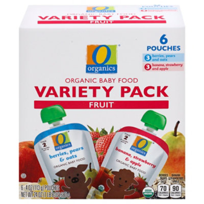 O Organics Baby Fd Fruit Variety Pack Pouch - 6-4 OZ - Image 2