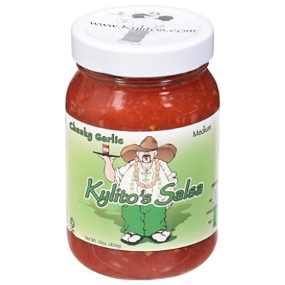 Kylito's  Medium Chunky Garlic Salsa - 16 Oz - Image 2