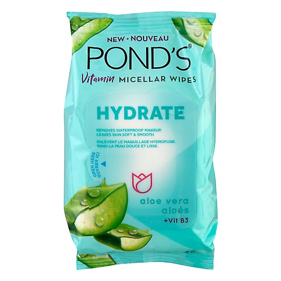 Ponds Face Care Hydrate Facial Wipe - 25 CT