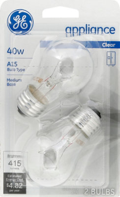 Ge 40w A15 Clear - 2 CT - Image 2