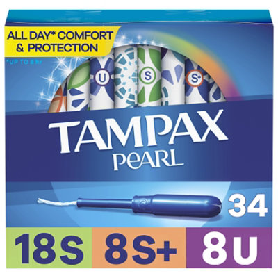 Tampax Pearl Tampons Triplepack Unscented - 34 Count