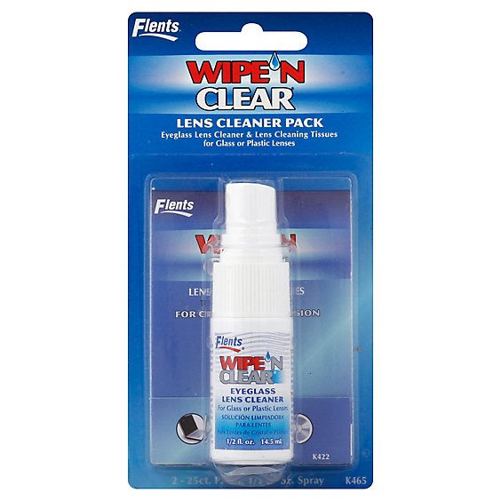 Flents Wipe N Clear Lens Cleaner Pack - EA
