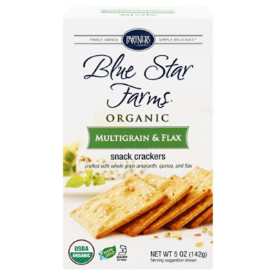 Partners Blue Star Farms Multigrain & Flax Crackers - EA - Image 3