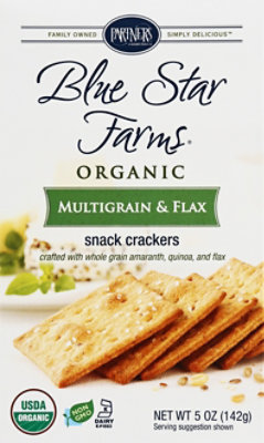 Partners Blue Star Farms Multigrain & Flax Crackers - EA - Image 2