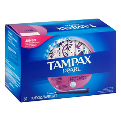 Tampax Pearl Ultra Tampons Unscented - 50 CT