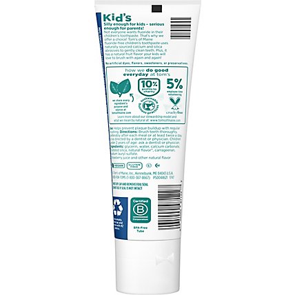 Toms Kids Fluoride Free Silly Strawberry Toothpaste - 5.1 OZ - Image 5
