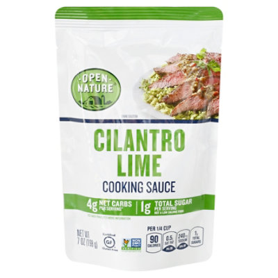 Open Nature Sauce Cooking Cilantro Lime - 7 OZ