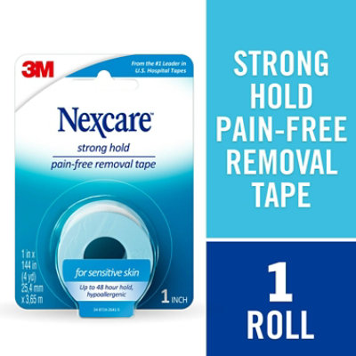 Nexcare Strong Hold Pain Free Removal Tape 1in X 4yds - EA