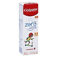 Colgate Zero Kids Strawberry Toothpaste 2-6yrs - 4.2 OZ - Image 1