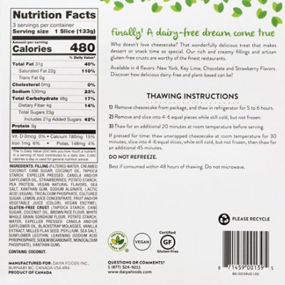 Daiya Dairy Free Gluten Free Strawberry Vegan Cheesecake Dessert - 14.1 Oz - Image 5