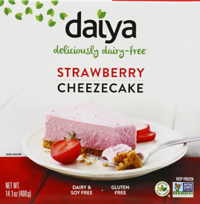 Daiya Dairy Free Gluten Free Strawberry Vegan Cheesecake Dessert - 14.1 Oz - Image 1