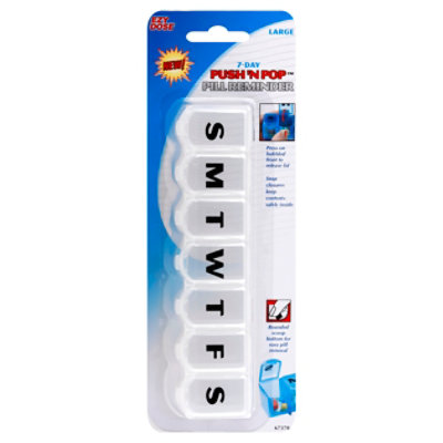 Push N Pop Large 7 Day Pill Reminder - EA