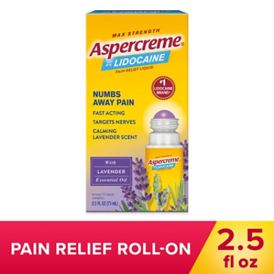 Aspercreme With Lidocaine No Mess Lavender Essential Oils - 2.5 OZ - Image 1