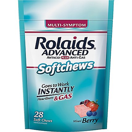 Rolaids Advanced Soft Chews Mixed Berry - 28 CT - Image 2