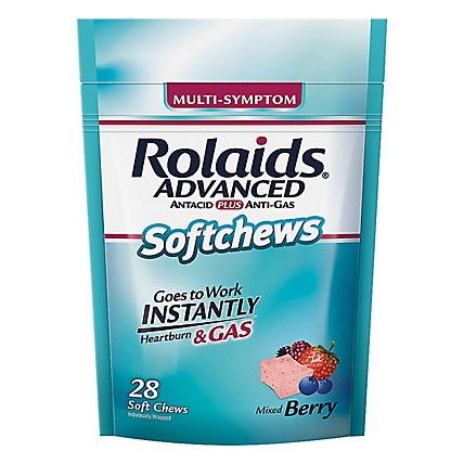 Rolaids Advanced Soft Chews Mixed Berry - 28 CT - Image 1