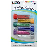 Artskills Glitter Shakers 6 Vibrant Colors - 6 CT - Image 1