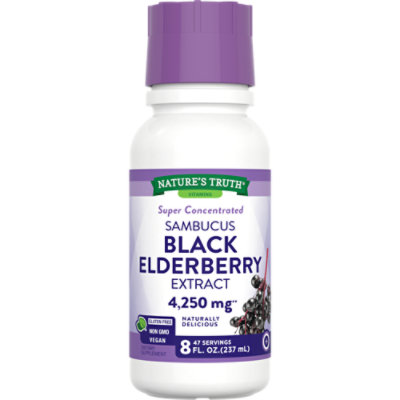 Nature's Truth Liquid Sambucus Black Elderberry Extract 4250 mg - 8 Fl. Oz.