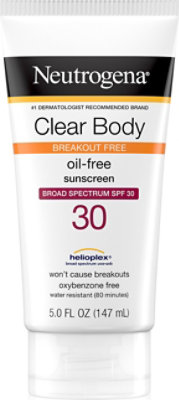 Neutrogena Clear Body Lotion Spf 30 - 5 FZ - Image 2