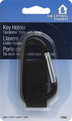 Helping Hand Carabiner Style Key Holder With Strap - EA - Image 2