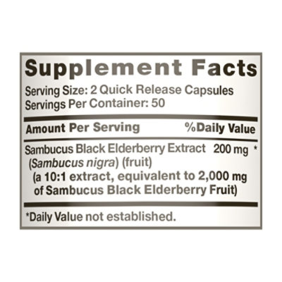 Nature's Truth Sambucus Black Elderberry 2000 mg - 100 Count - Image 4