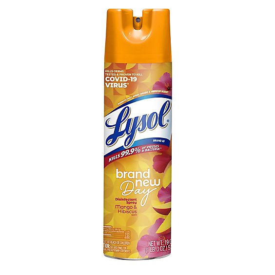 Lysol Mango And Hibiscus Disinfectant Spray - 19 Fl. Oz.