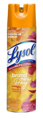 Lysol Mango And Hibiscus Disinfectant Spray - 19 Fl. Oz.