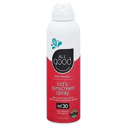 All Good Kids Sunscreen Spray Spf30 - 6 OZ - Image 1