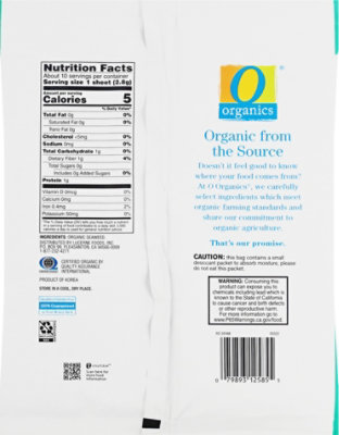 O Organics Seaweed Sushi Nori - 1 OZ - Image 7