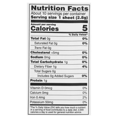 O Organics Seaweed Sushi Nori - 1 OZ - Image 5