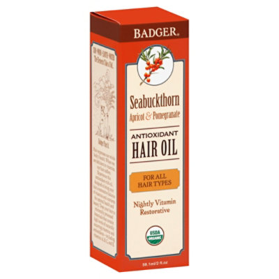 Badger Seabuckthorn Hair Oil - 2 OZ - Image 1