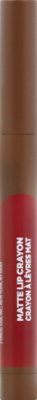 L'orea Matte Lip Crayon Hot Apricot - .04 OZ - Image 3