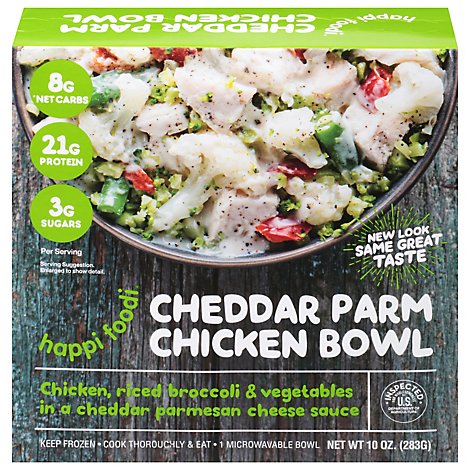 Happi Foodi Bowl Chicken Chddr Parmn Bow - 10 OZ
