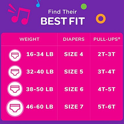 Pull Ups Potty Training Underwear for Girls Size 5 3T-4T - 20 CT - Image 2