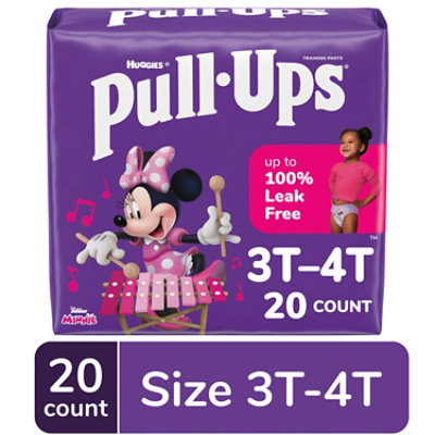 Pull-Ups Potty Training Underwear for Girls Size 3T to 4T - 20 Count - Image 1