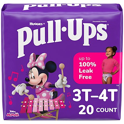 Pull Ups Potty Training Underwear for Girls Size 5 3T-4T - 20 CT - Image 1