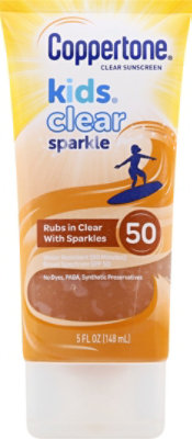 Coppertone Kids Clear Sparkle Spf50 Lotion - 5 OZ - Image 2