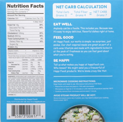 Happi Foodi Alfredo Chicken Bowl - 10 OZ - Image 6