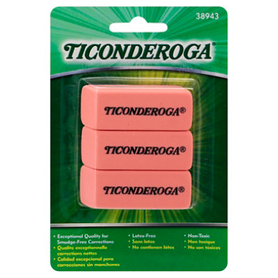 Ticonderoga Pink Eraser - 3 CT - Image 3