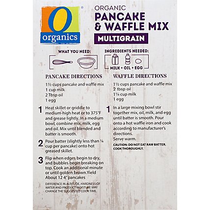 O Organic Pancake & Waffle Mix Multigrain - 18 OZ - Image 6