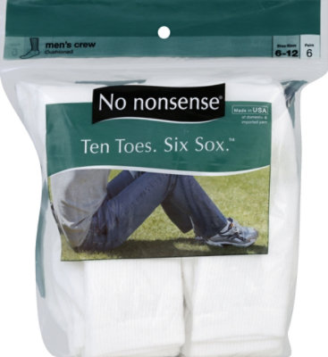 Mens Crew 6 Pair  White No.2 Qg - 6 PR - Image 2