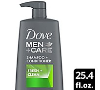 Dove Men Care Fresh Clean Shampoo - 24.4 FZ