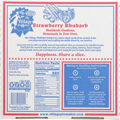 Vlg Piemaker Strawberry Rhubarb Pie - EA - Image 6