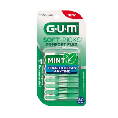 GUM Soft Picks Comfort Flex Dentist Recommended Dental Floss Picks - 80 Count - Image 3