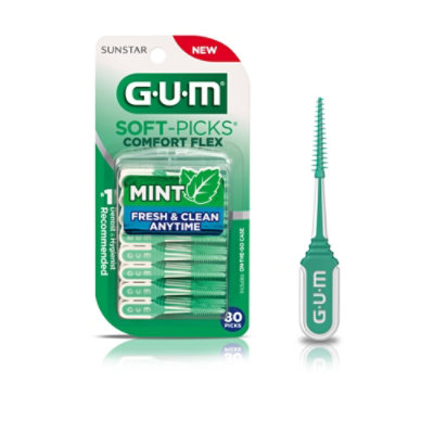 Gum Soft Pick Comfort Flex Mint - 80 CT
