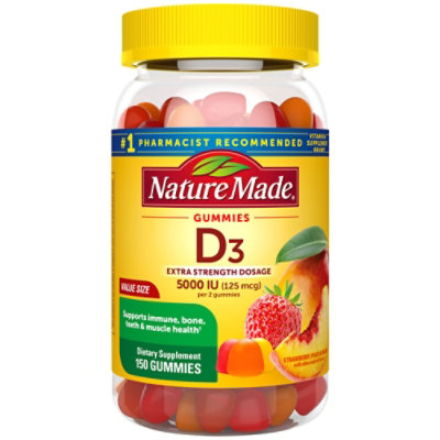 Nature Made Vitamin D 125mcg Gummies - 150 CT - Image 1