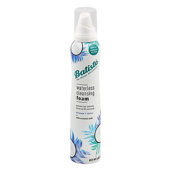 Batiste Waterless Hair Cleansing Foam Plus Shine - 3.6 OZ