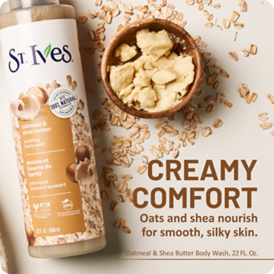 St. Ives Oatmeal & Shea Butter Soothing Body Care with Warm Fragrance Body Wash - 22 Oz - Image 2